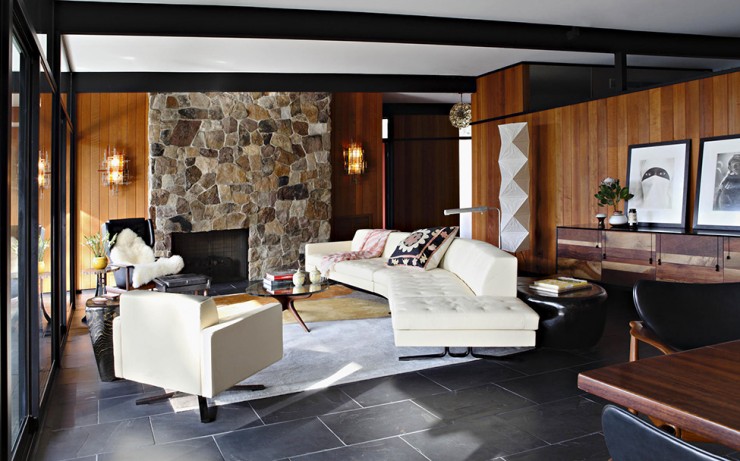 La Cañada Mid Century House 2 interiors by Jamie Bush