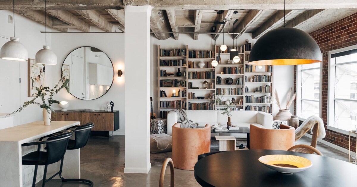 Modern Rustic Industrial living room